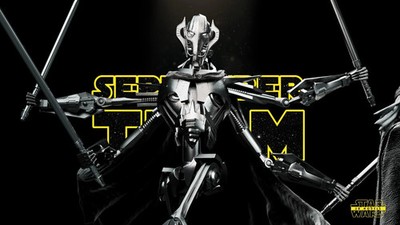 3D gedruckt 16K SW3D General Grievous Skulptur 3D unbemalt 1:6