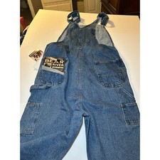 NWT Bear River Overall Bib Jeans 36x32 Denim workwear farmer carpenter Bibs