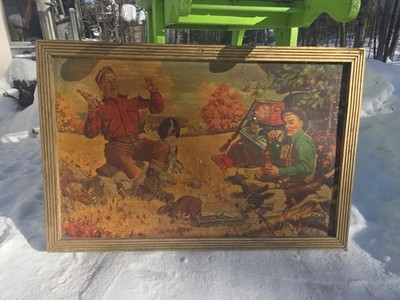 Vintage Fallstaff Beer J.F Kernan Print Har'em Scar'em 37 1/2''×24 3/4''