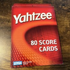 New 2004 Yahtzee 80 Score Cards Parker Brothers Sealed Box 06100