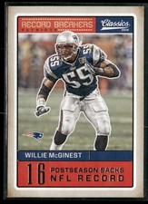 2016 Panini Classics #12 Willie McGinest Record Breakers