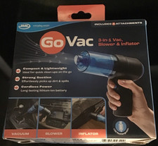 JML Go Vac Cordless Vacuum Cleaner - Portable, Rechargeable Device for Car, Home