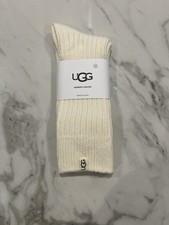 UGG Socks Women’s Uk3.5 -8.5 Rib Knit Crew Socks Wool Blend