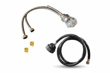 Shampoo Bowl Hot and Cold Faucet Handle Spray Hose Brass Water Line Reducers