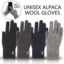 Thermal Winter Gloves-Fleece Lining Touch Screen Knit Stretchy Warm Gloves