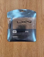 New Luxillon Big Banger Technology ALU Power Spin Tennis Strings Grey/Silver