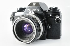 NIKON EM Black 35mm Film Camera Non AI NIKKOR-H 50mm F2 Near Mint Fast Shipping