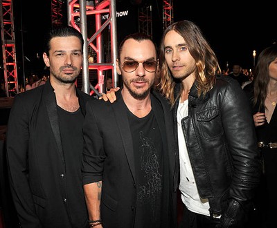 Tomo Milicevic Shannon Leto Jared Leto at 2013 MTV Video Music Awar- Old Photo 5