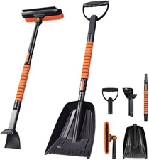 41'' Car Snow Brush and ice Scraper, Snow Shovel for car, Snow Shovel Brooms wit