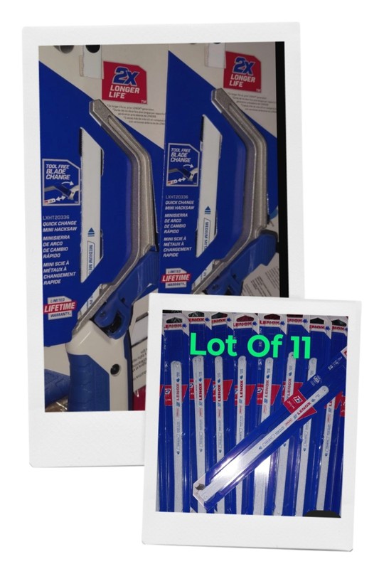 2-hack Saws&Lot Of 16 LENOXTools HacksawBlade Bi Metal 10"Thick Metal 1/8"- 1/2"