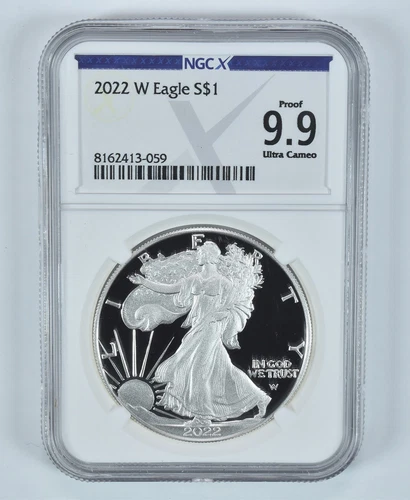 2022-W American Silver Eagle Proof 9.9 UCAM NGC X NGCX *9288