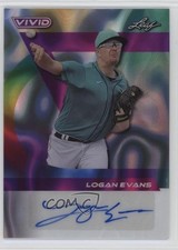 2024 Leaf Vivid Auto Gray Lava /9 Logan Evans #BA-LE1 Auto 13u1