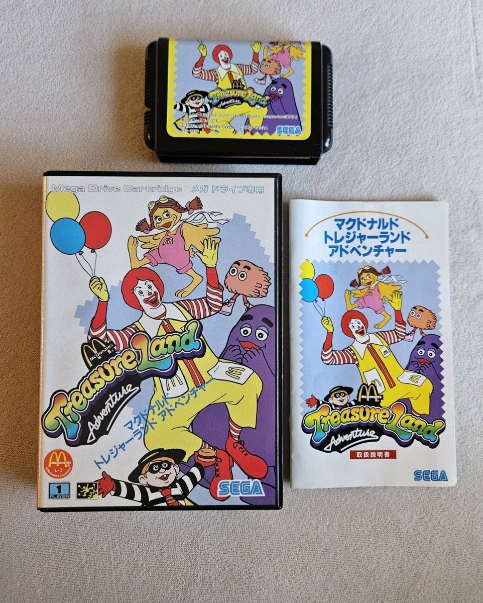 MCDONALD'S TREASURE LAND ADVENTURE SEGA MEGA DRIVE JAPAN COMPLETE