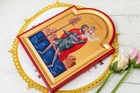 Saint Christopher Icon – Handmade on Gold Silk Canvas, Stunning Detail