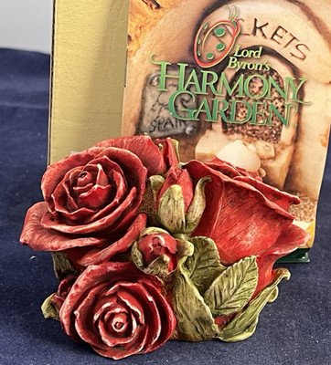 Harmony Kingdom~Limited Edition~ DOUBLE RED  ROSE~NIB~Low #10 & Signed~Edition 1