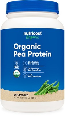 Nutricost Organic Pea Protein Isolate Powder (2LBS) - Protein from Plants