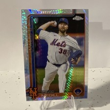 Topps 2025 Chrome Update X-Fractor Tylor Megill New York Mets #USC153