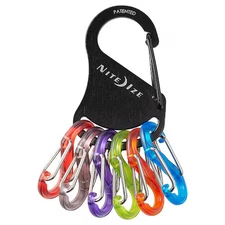 Nite Ize Krk2-01-R6 Key Rack, Black, Stainless Steel Carabiner, S-Biner