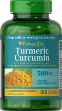 Puritan's Pride Turmeric Curcumin 500 mg - 180 Capsules