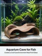 Aquarium Cave Decoration Fish Tank Hide Away Ordiment For Tropical Fish Betta