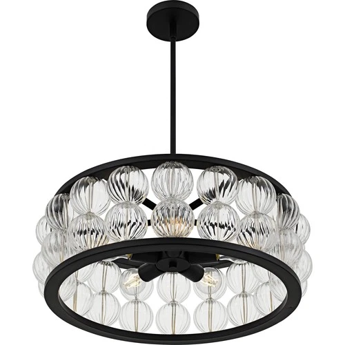 Quoizel TRK2823 Terrarock 5 Light 23"W Pendant - Black - Picture 10 of 11