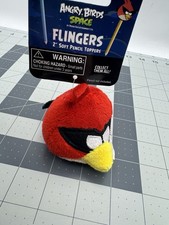 ANGRY BIRDS FUZZY PENCIL TOPPERS/FINGER PUPPET RED with Tags 2"