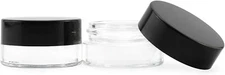 7-Milliliter Clear Glass Balm Jars (100 -Pack); 1/4 oz Cosmetic Jars