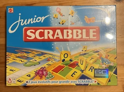 Junior Scrabble von Mattel JEUX Kinderspiel Brettspiel Neu in OVP Französisch - Bild 1 von 2