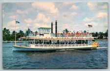 Cartolina Stern Wheeler "Nuova Regina del Fiume" Fiume Mississippi