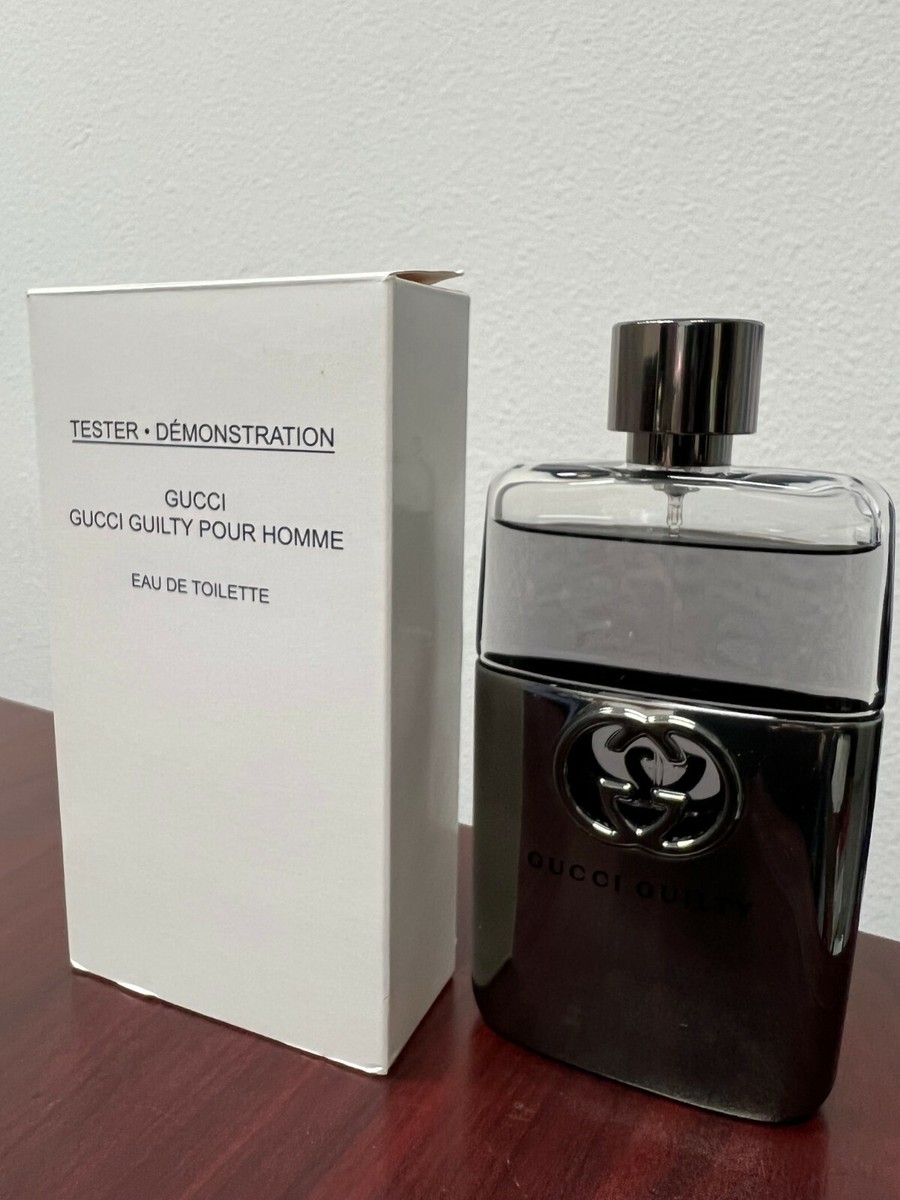 2014** GUCCI GUILTY POUR HOMME 3.0 FL oz / 90 ML EDT Spray Tester