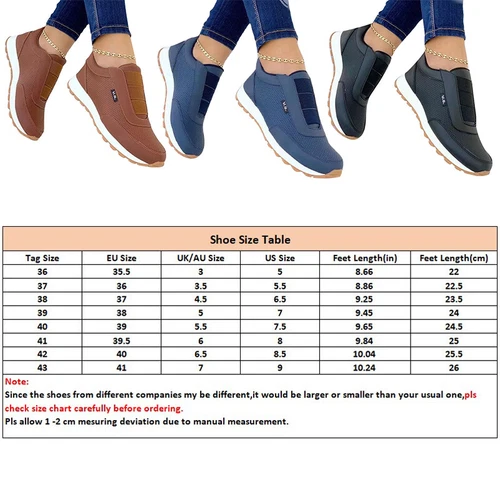 Womens Breathable Non-Slip Walking Shoe Walking Comfort Low Top Sneakers Work - Foto 3 di 15