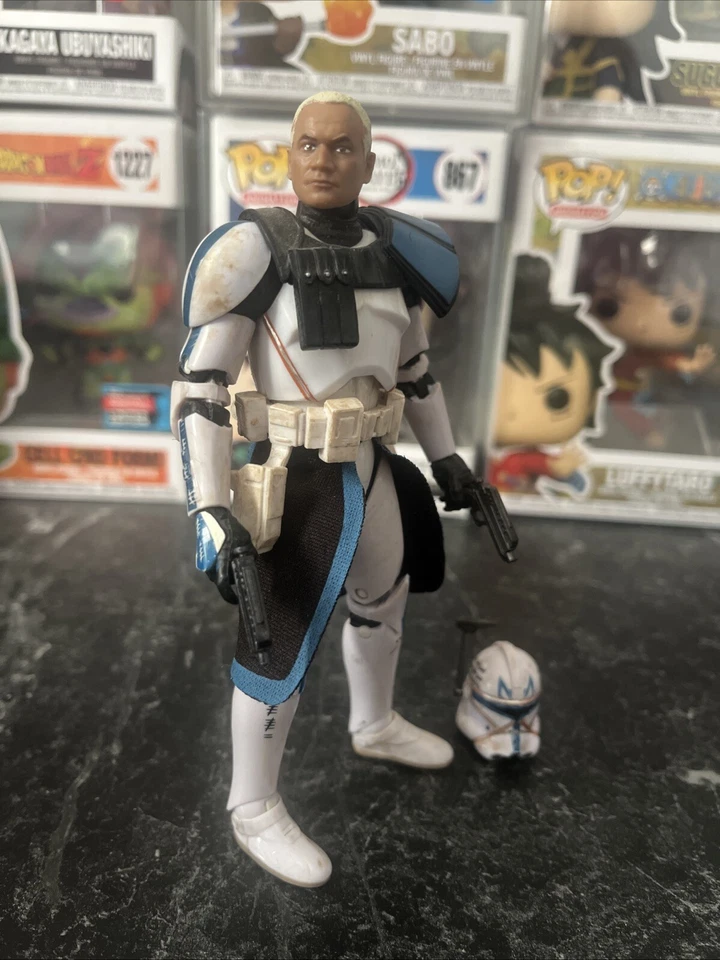 FIGURA STAR WARS LA SERIE NEGRA, CAPITÁN CLON REX (original #E0623) Foto 2 de 4