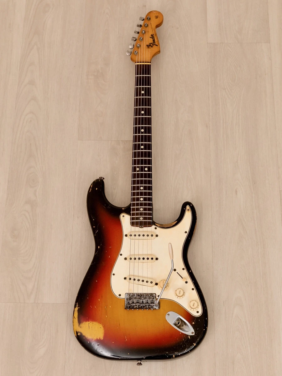 1965 Fender Stratocaster Vintage Electric Guitar Sunburst w/ 1964 Neck Date