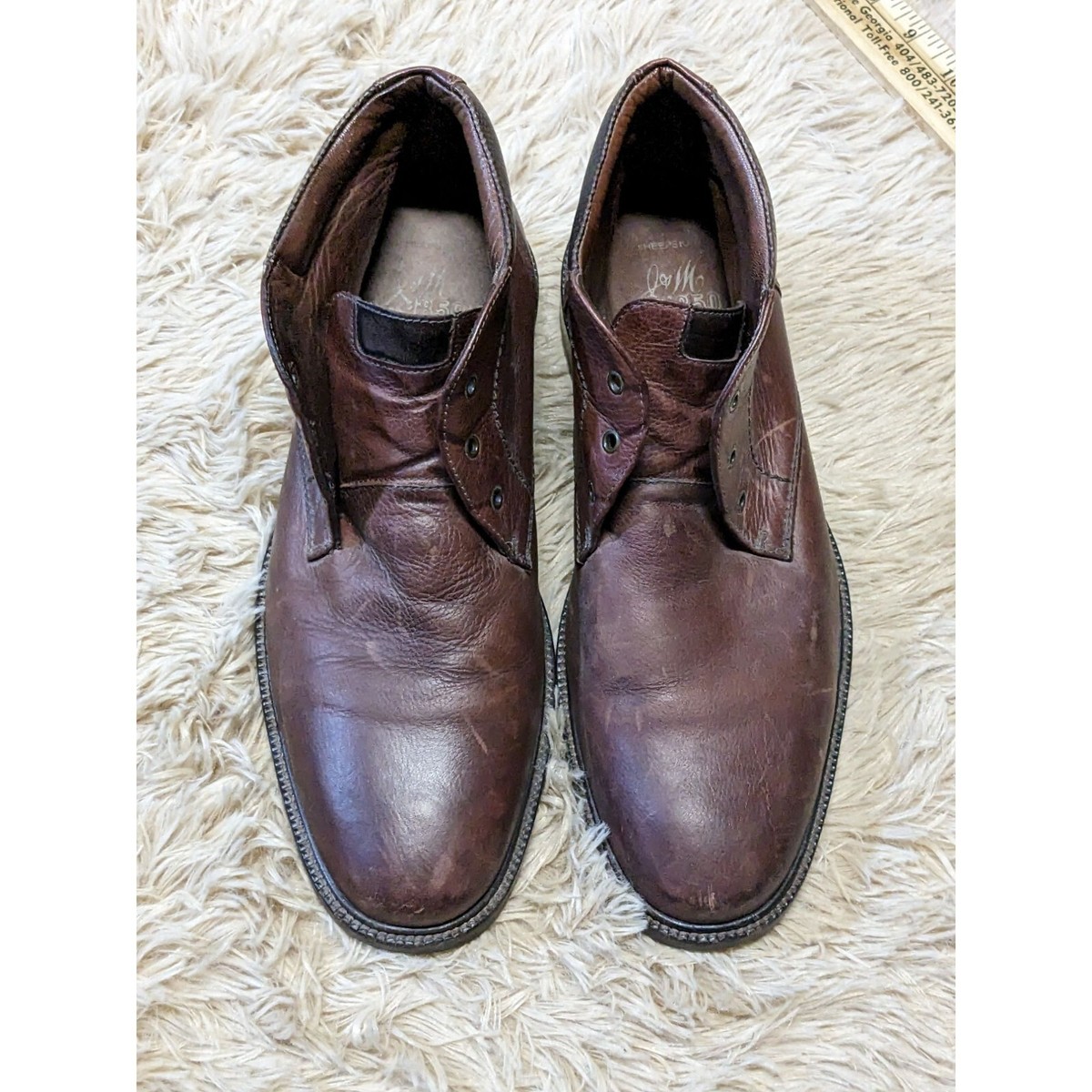 Vintage Johnston & Murphy 1850 Brown Leather Chukka Boots 9M  display picture 1