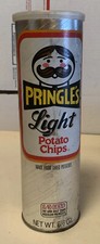 Vtg Pringles Original  Style  LIGHT Potato Chips Silver Can 6.5 oz. RARE