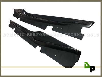 R1 Style Carbon Side Skirts Extension Lip for 14-18 Corvette C7 Stingary Z51