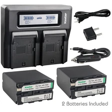Kastar Battery Quick Charger for Sony NP-F990 & VL600 YN300 LED Video Light