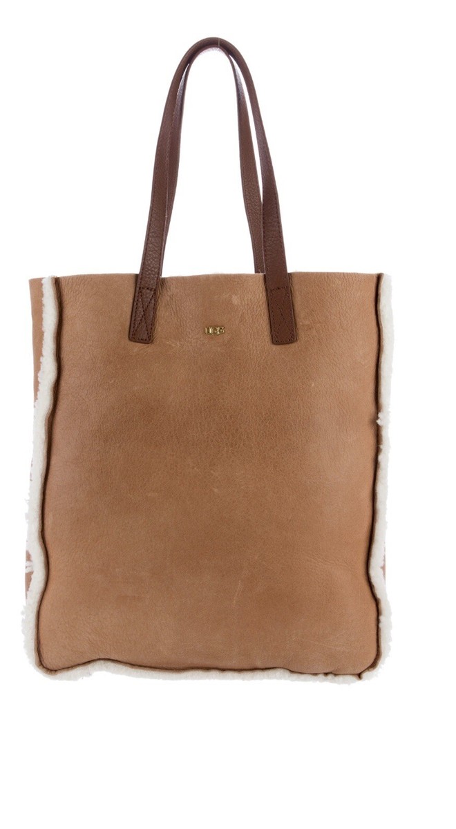 UGG Bag Claire Shearling Bomber Chestnut Tote Bag Purse