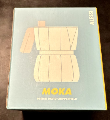 Alessi Moka Design David Chipperfield 3 Cup Stovetop Espresso Maker   New  