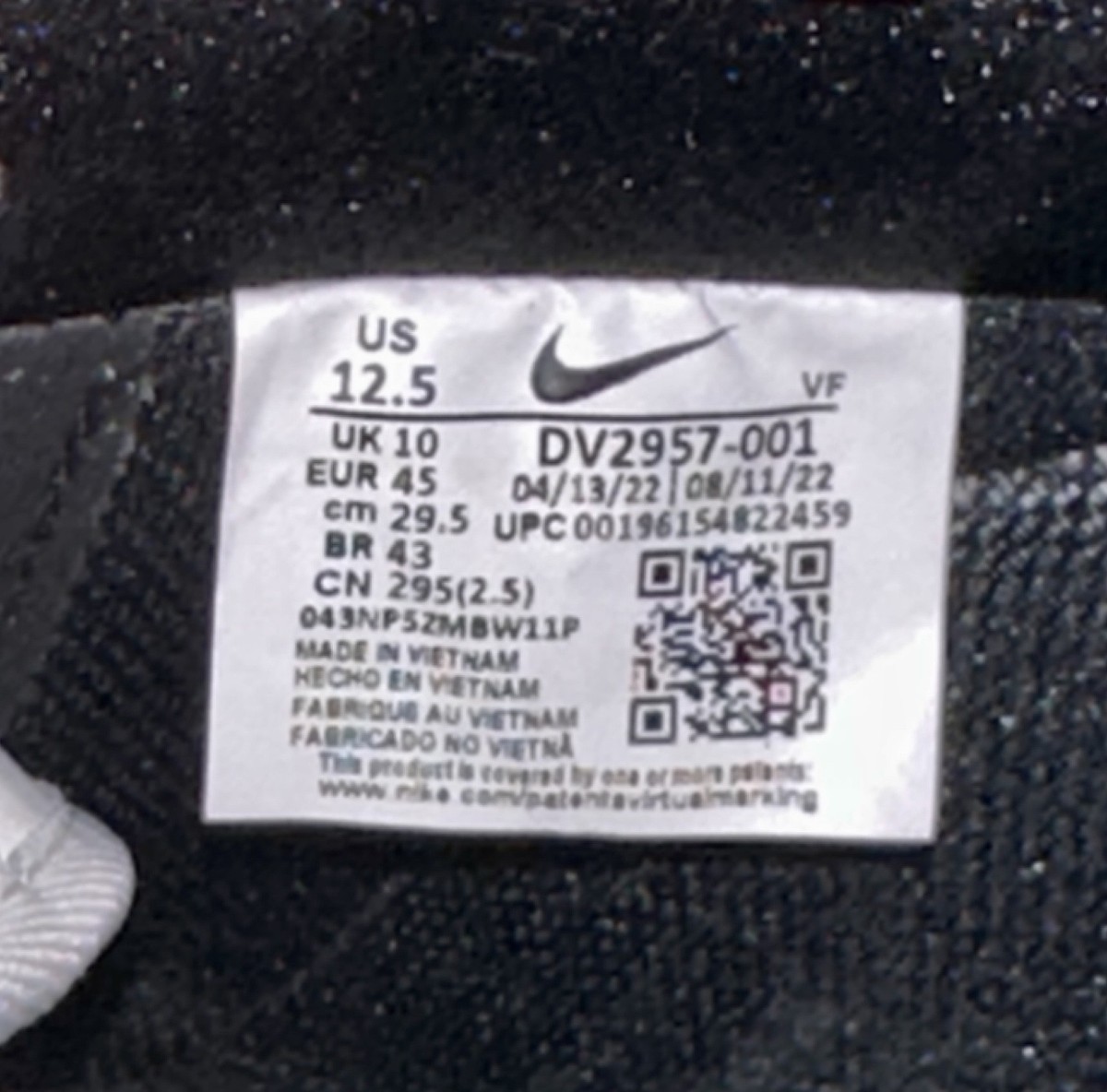 NIKE AF1 Air Force 1 Low X Premium Goods Black Sand Sneakers