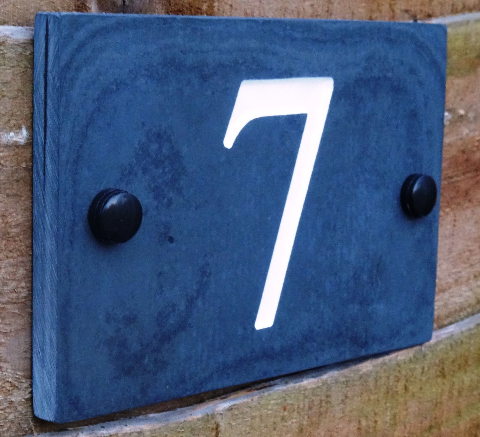 Deep Engraved Honed Natural Slate House Number Sign Plaque HIGH QUALITY