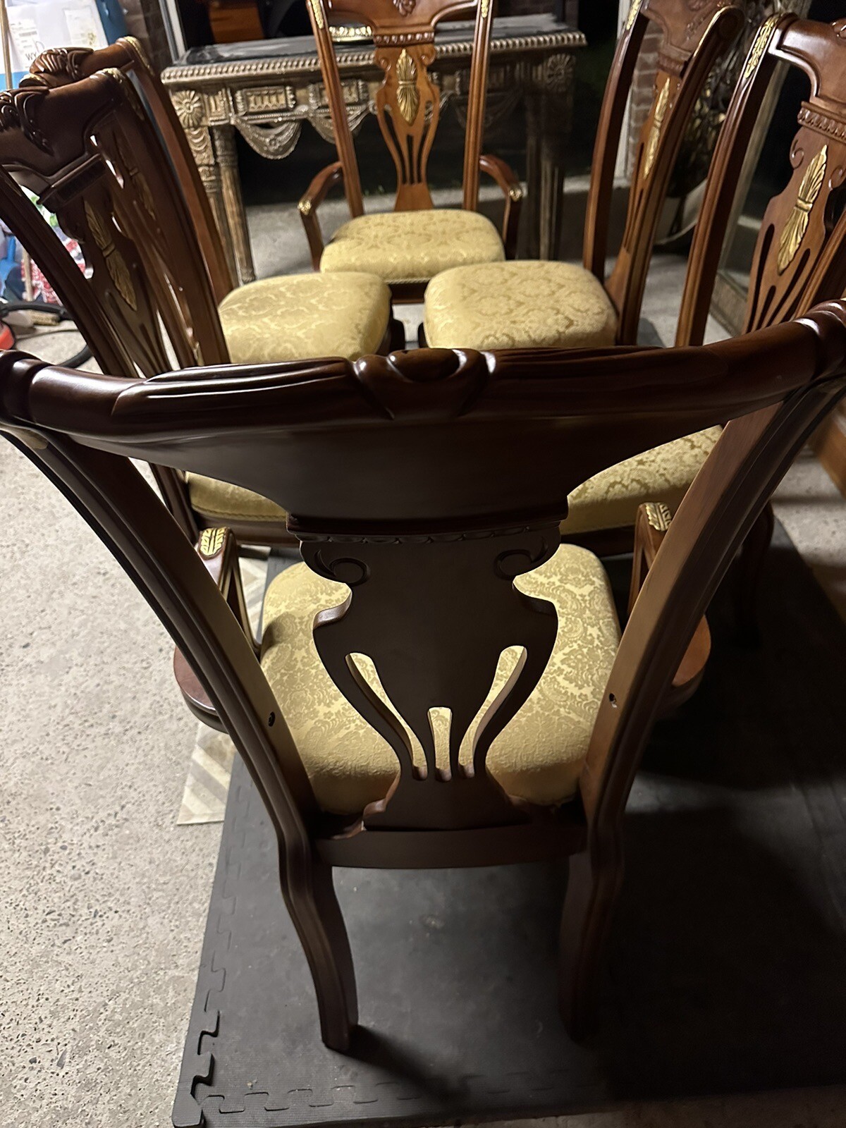 6 Wooden Dining Chairs eBay