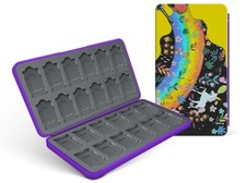 New Game Case Holder for Switch, 24 Game Case 24 Micro SD Card Storage Magnetic