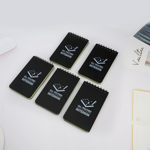 10 Pack Waterproof Notebook, 3 x 5 Inches Pocket Notepad, All-Weather Memo Pads - Picture 2 of 8