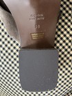 New BOEMOS-made Italy-Open Toe Brown Suede-Criss Cross-block Heel-Sz.7.5/38 — photo 6
