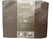 Home Design 100 Cotton Sateen Sheet Set Thread 400 Count