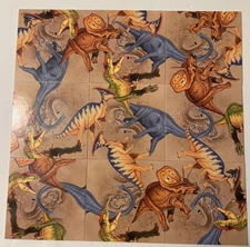 B Dazzle Diggin Dinos Scramble Squares 9 Piece Puzzle 12’’ X 12’’