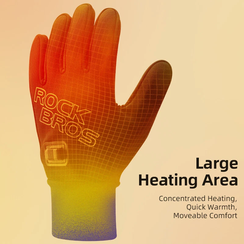 ROCKBROS Electric Heated Gloves,USB Electric Heating Thermal Touchscreen Gloves
Opens in a new windo