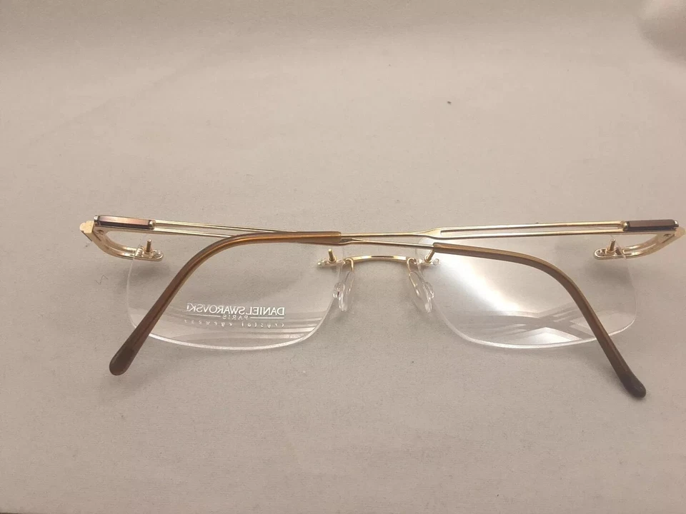 Gafas Daniel Swarovski S128 Cristal S128/6051 51 □ 19 135 23KT ORO GP Foto 2 de 4