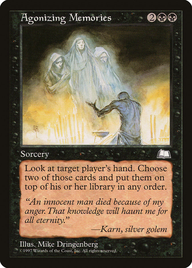 1997 Agonizing Memories Weatherlight Magic the Gathering MTG Uncommon NM/LP